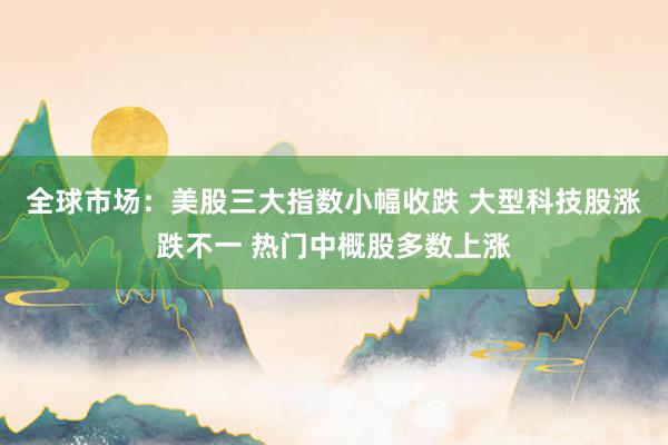 全球市场：美股三大指数小幅收跌 大型科技股涨跌不一 热门中概股多数上涨